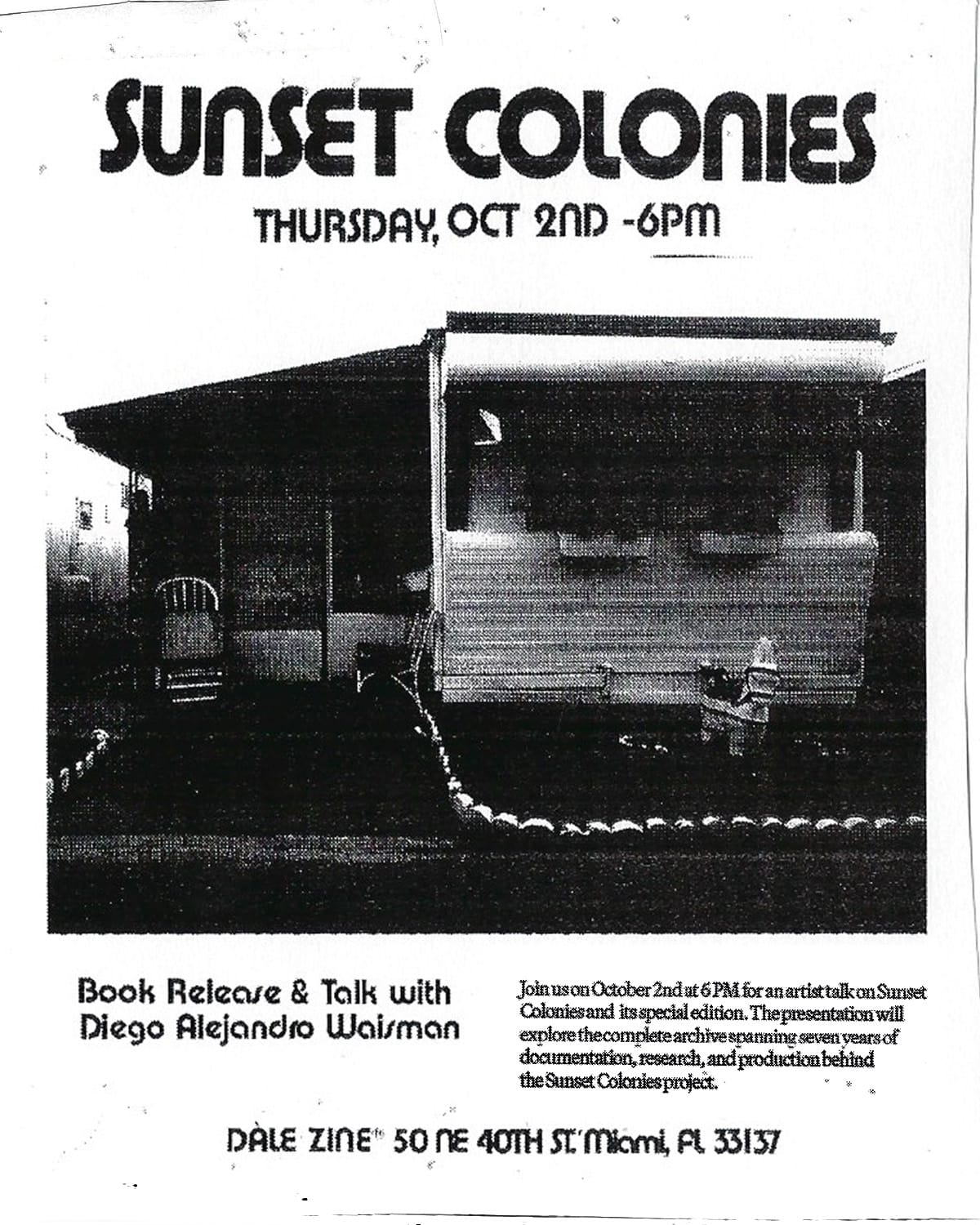 Sunset Colonies at Dále Zine Shop