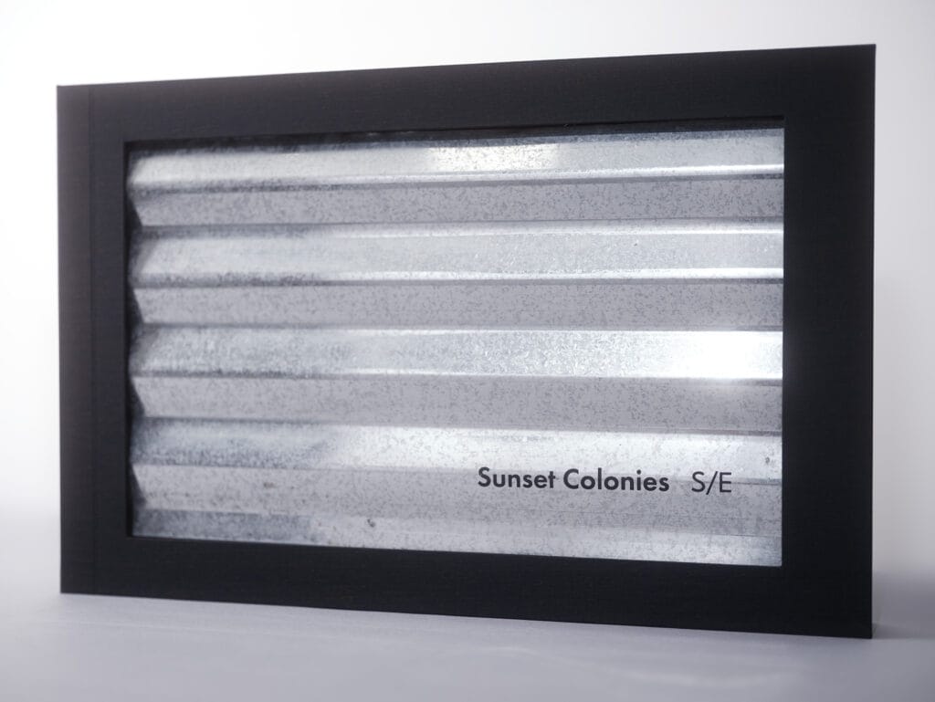Sunset Colonies Special Edition clamshell custom case - corrugated aluminum